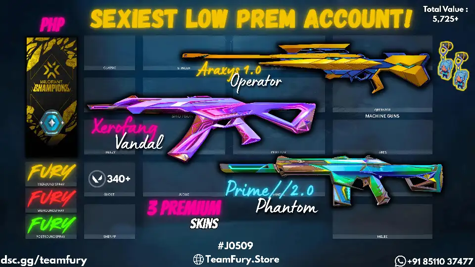 3 premium Skins With XeroFang / Araxys / Prime