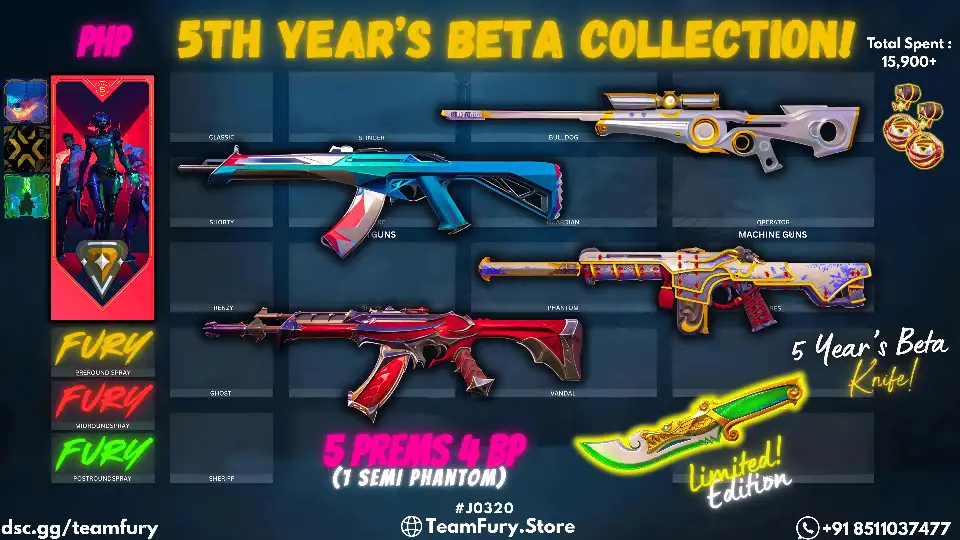 5 Premium Skins With BETA Knife