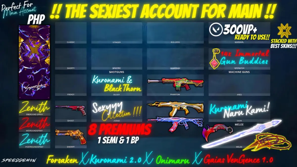 8 PREMS & 1 BATTLEPASS | KURONAMI NARU-KAMI| BLACKTHORN BLADES| REAVER KARAMBIT | GAIAS| FORSAKEN | ONI & MORE !