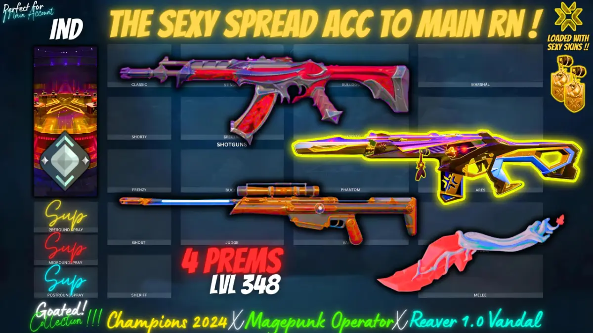 | CHAMPS 2024 PHANTOM | REAVER VANDAL | GAIA'S FURY KNIFE | MAGEPUNKE OPERATOR |