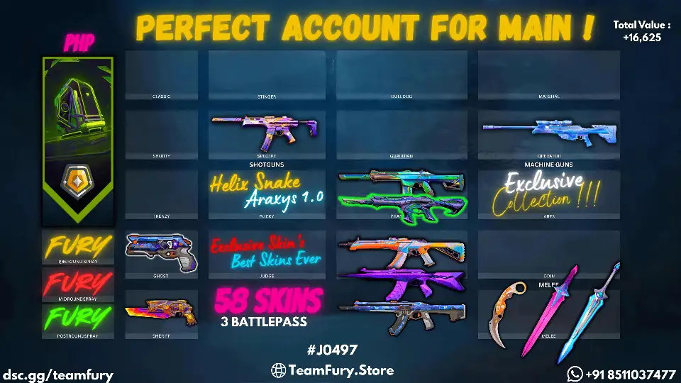 57 Skins With Prelude To Chaos and Helix Phantom