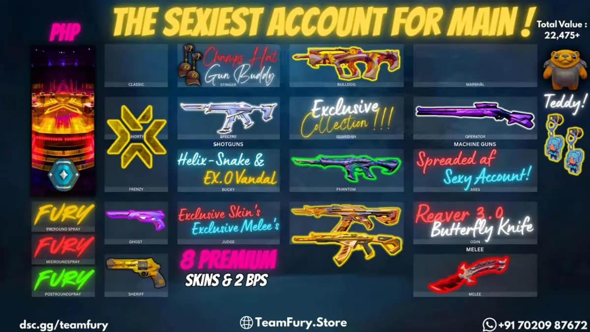 8 Premium Skins With Phasegaurd & EXO Vandal