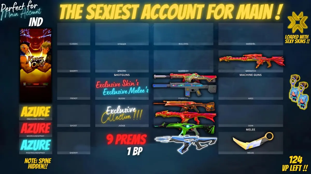 ⭐ **9 PREMIUM SKINS + 1 BPS** ⭐