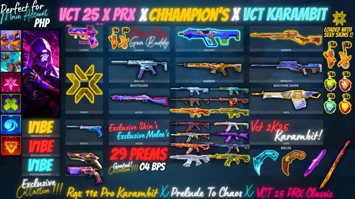 [VCT 25 PRX x Champion's x VCT Karambit] 29 Prem