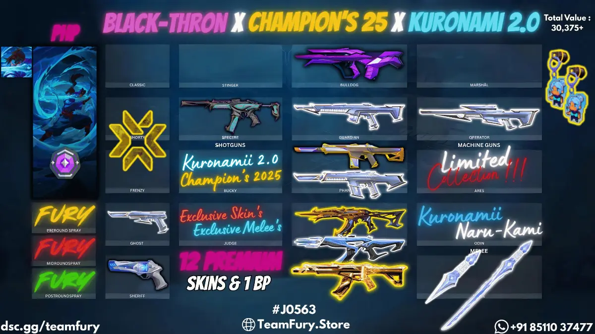12 Premium Skins With KURONAMI 2.0 & CHAMPIONS 2025
