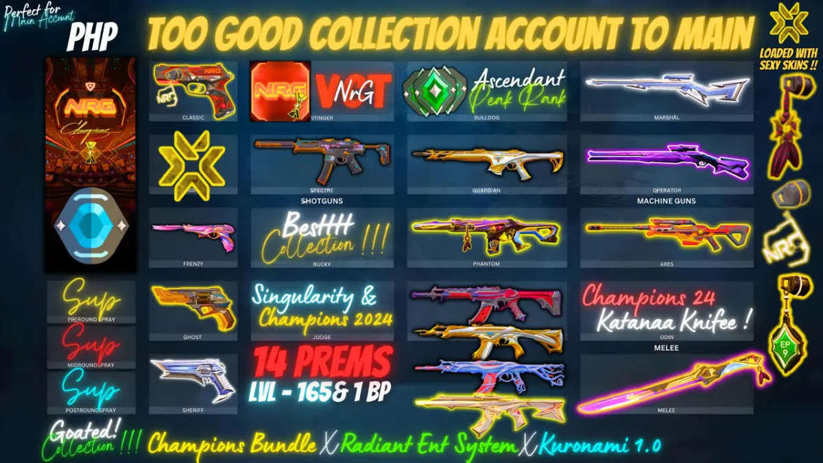 | CHAMPS 2024 BLADE | CHAMPS 2024 PHANTOM | EXO SHERIFD | KURONAMI SHERIFF | KURONAMI MARSHAL | NRG CLASSIC | REAVER VANDAL |
