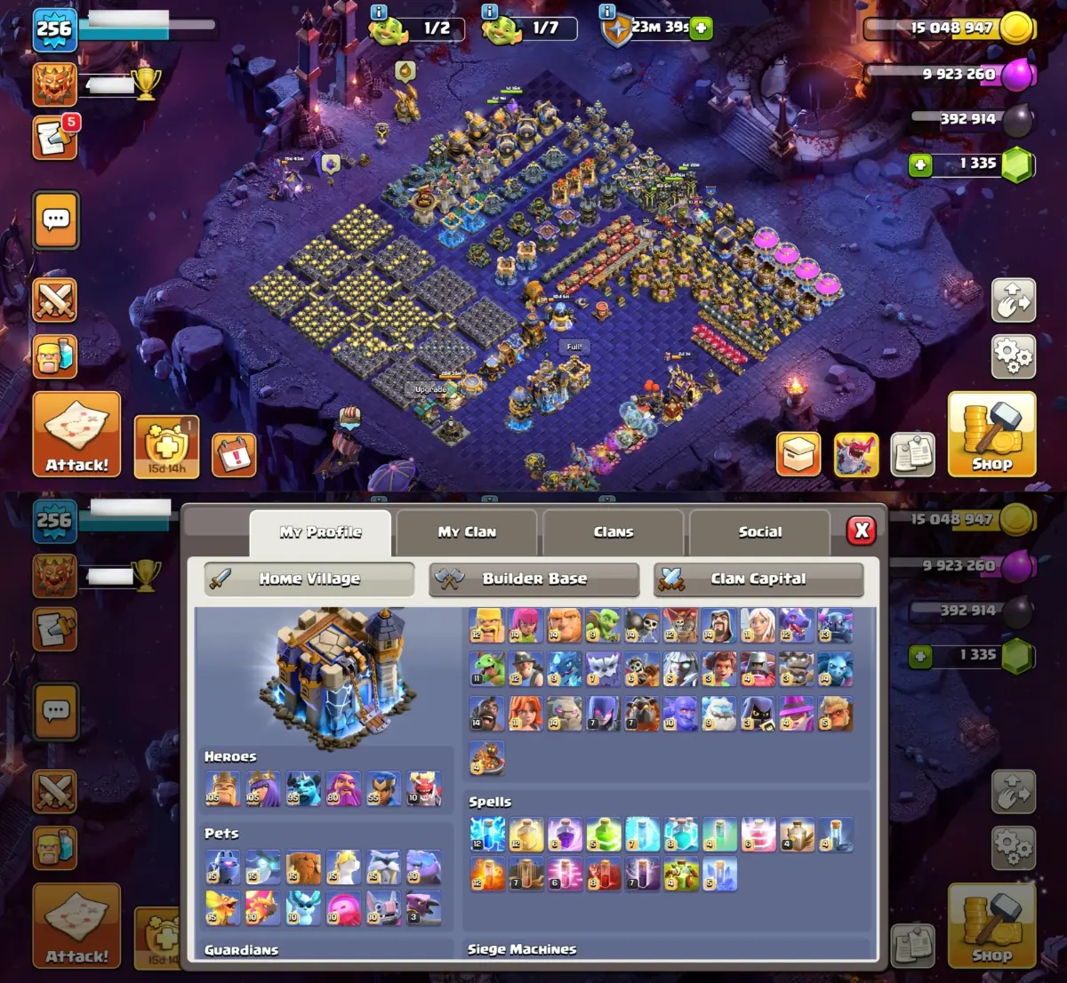 Town Hall 18 max