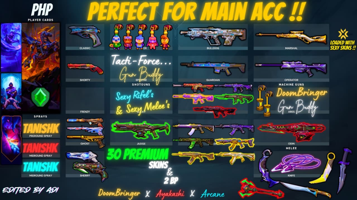 30 Skins | Arcane Vandal + Araxys Knife + Reaver Knives