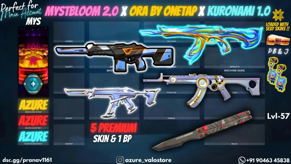 ⭐ 5 PREMIUM SKINS + 1 BPS ⭐