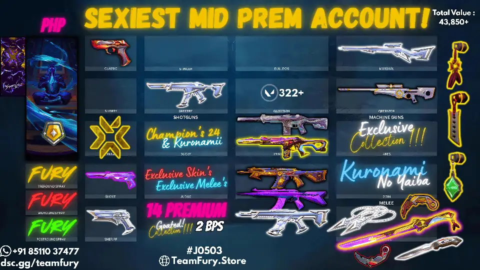 14 Premium Skin With CHAMPIONS 24 & KURONAMI BUNDL