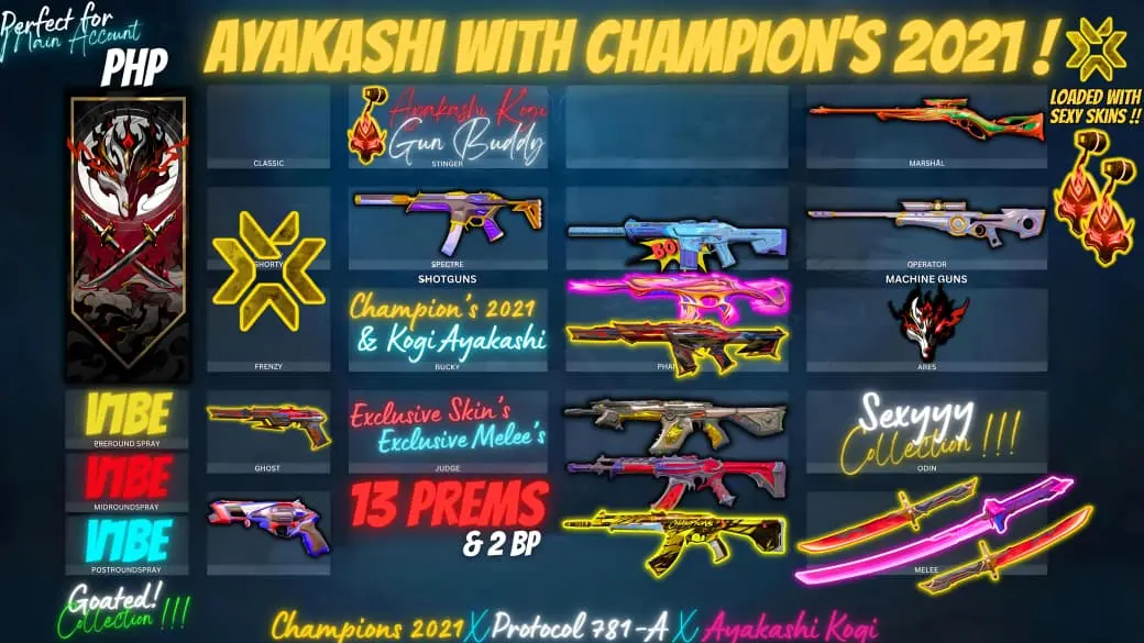 CHAMPS 21 WITH EXO KNIFE AYAKASHI BUNDLE