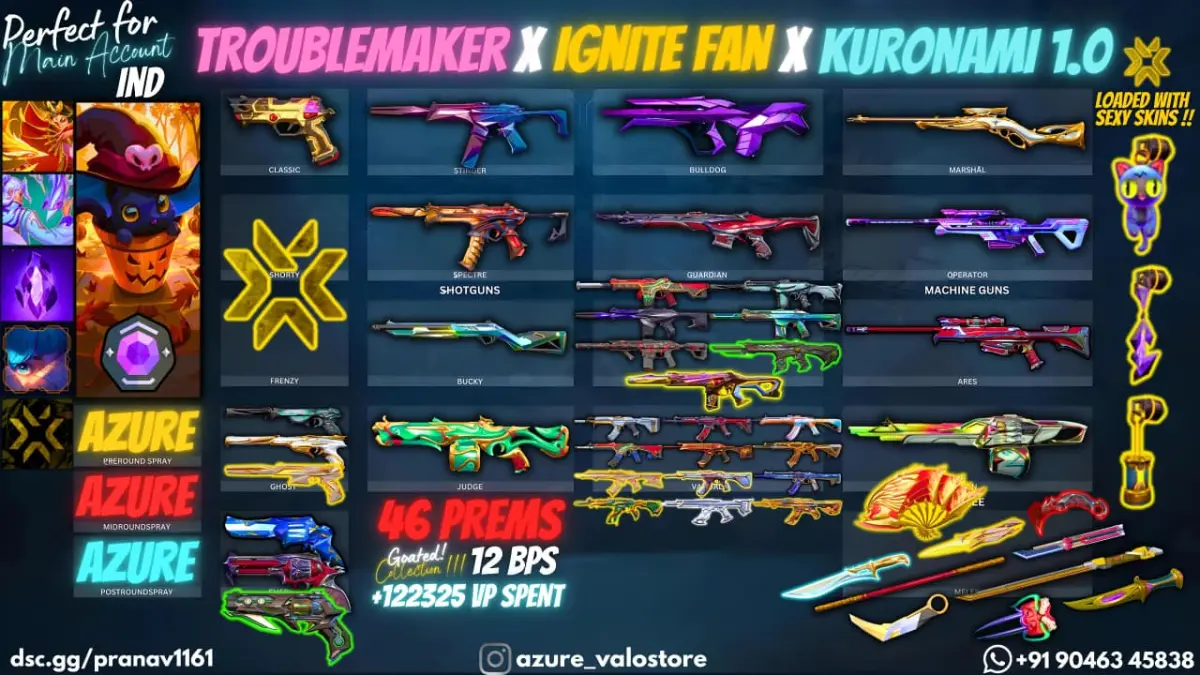 ⭐ **46 PREMIUM SKINS + 12 BPS** ⭐