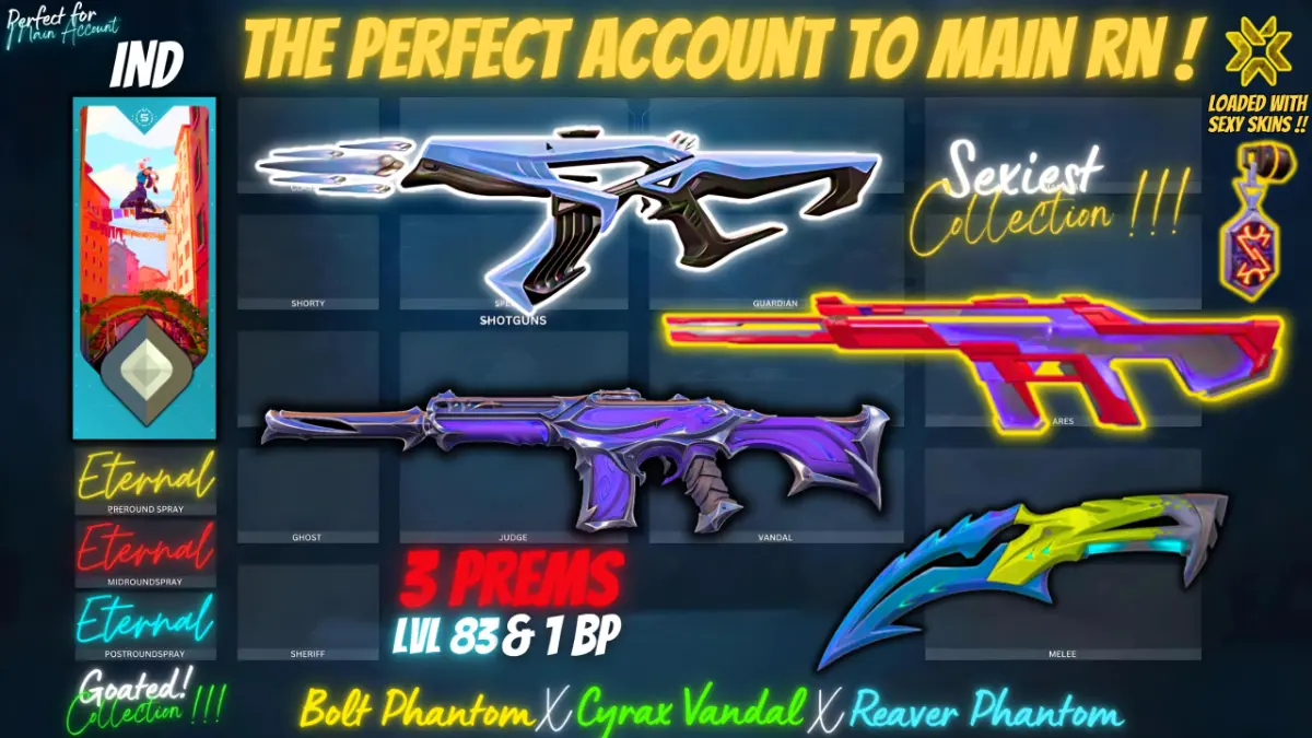 3 Prem 1 BP (Cyrax X Bolt X Reaver)