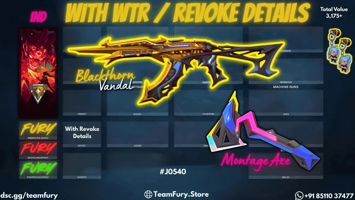 Solo BlackThorn Vandal With Montage Axe [REV DETS]