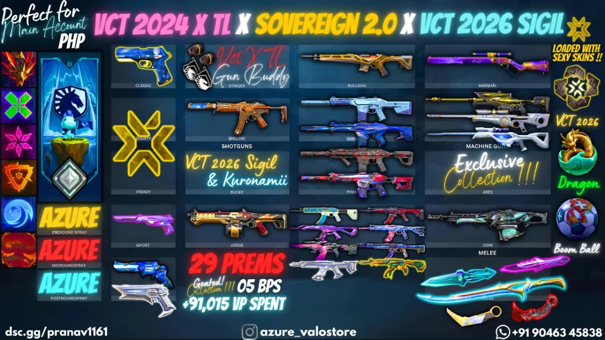 ⭐ **29 PREMIUM SKINS + 5 BPS** ⭐