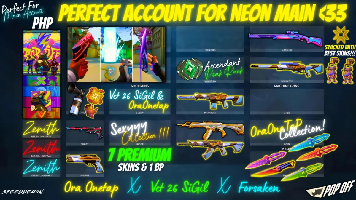 👑✨ HOLY GRAIL | 🏆VCT 26 SIGIL BUNDLE🎖️|🌌ORA BY ONETAP BUNDLE⚡|😈FORSAKEN VANDAL🍃 |📦1 BATTLEPASS🎮 |💎 7 PREMS & 1 BATTLEPASS 🌟🎯
