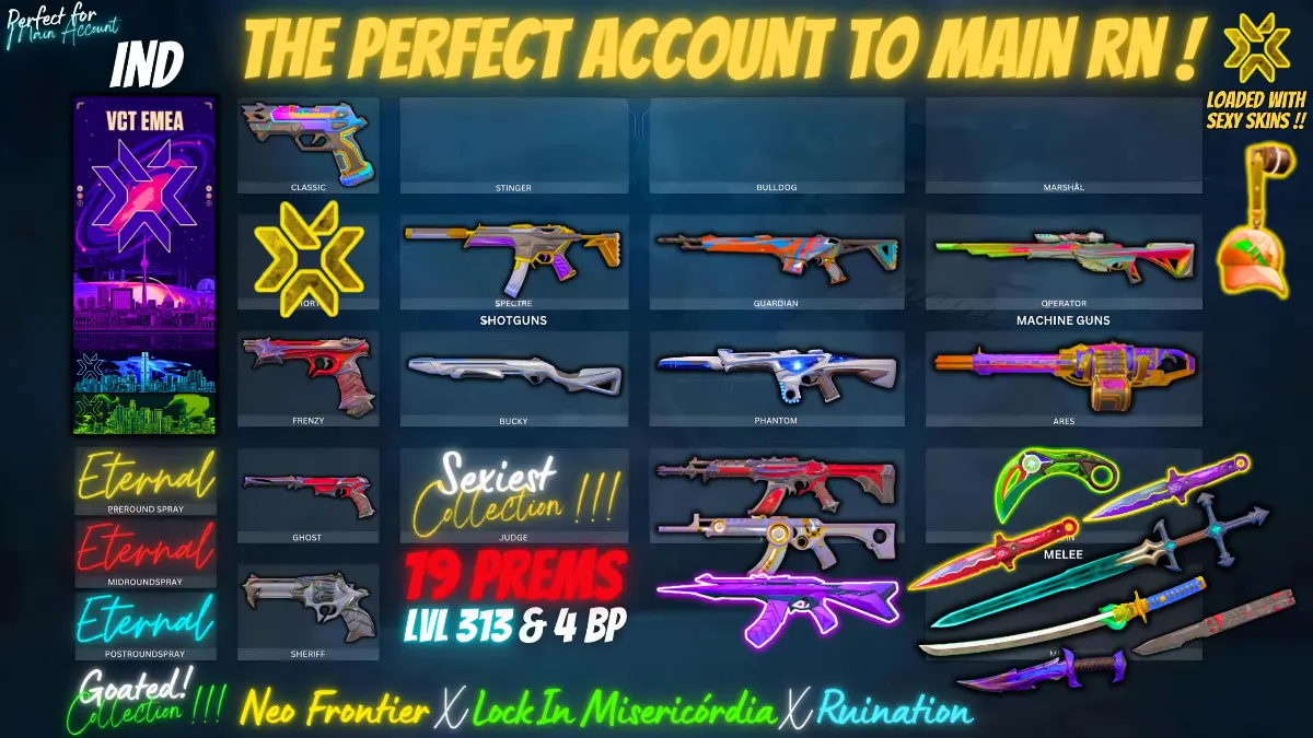 19 Prems 4 BPs (Araxys X VCT LOCKIN X Neo Frontier)