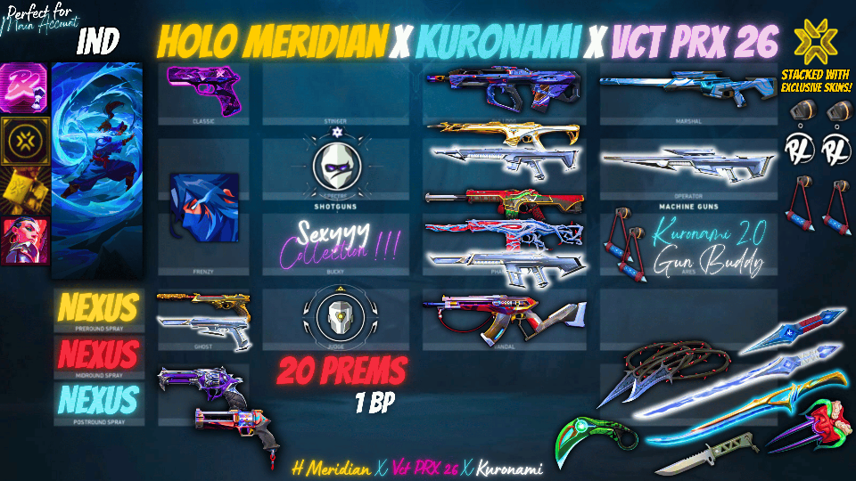 STACKED BEAUTY WITH KURONAMI, HOLO MERIDIAN, PHASEGUARD, SOVEREIGN AND MUCH MORE! 20 PREMS 1 BP