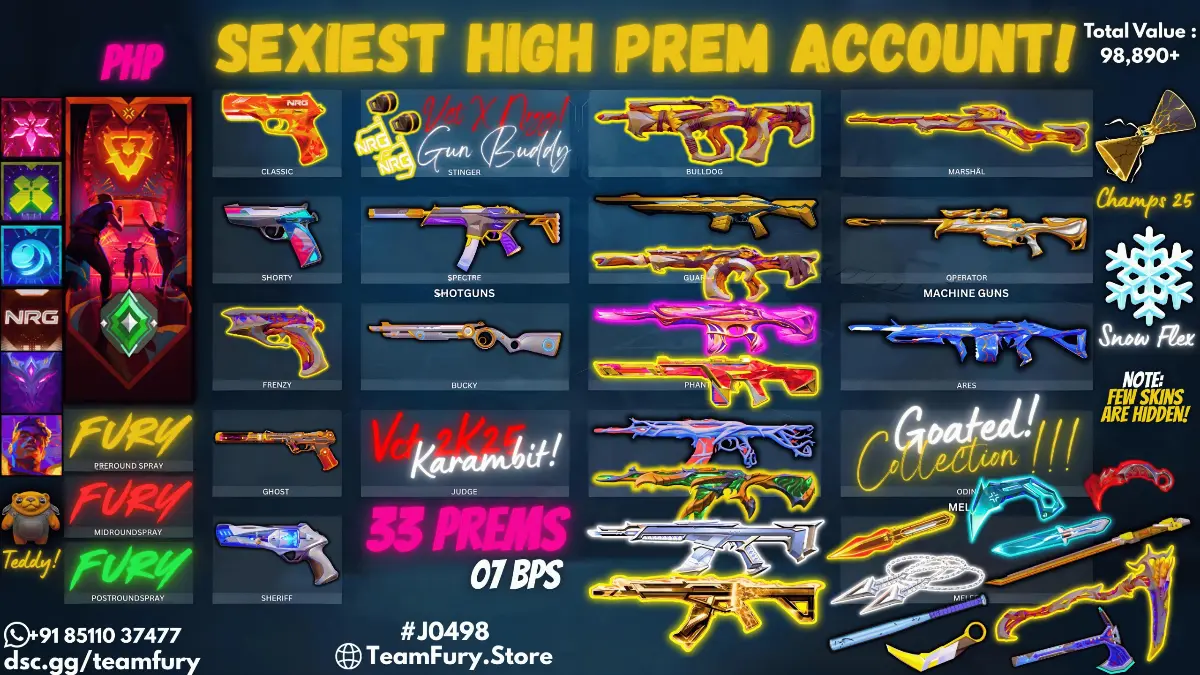 33 Premium Skins With 5 LIMITED and Kuronami Knife