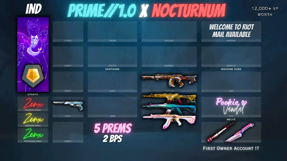 5 PREMIUM 2 BATTLEPASS | POOKIE X ONI X NOCTURNU