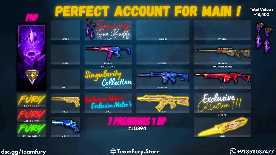 7 Premium Skins With Singularity Gang