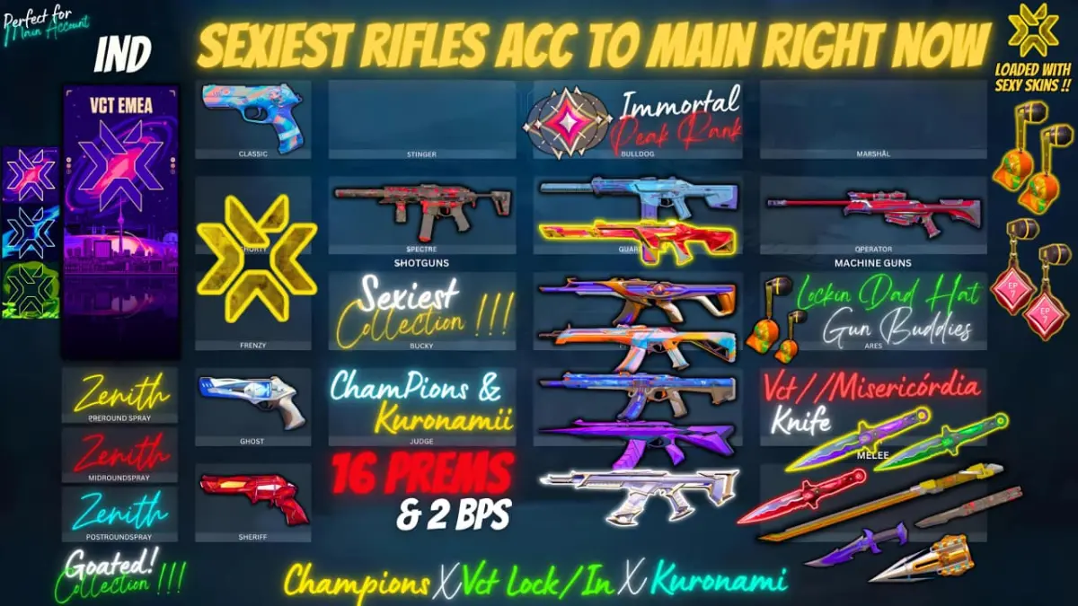๐ฏCLASSY |๐16 PREMS |๐VCT LOCK//IN|RGX BLADE|๐ชRECON BALISONG|๐ป REAVER BLADE|๐ฅPRELUDE|๐KURONAMI|๐ARAXYS|๐CHAMPS 2022|๐ซ & MUCH MORE! ๐ฎ