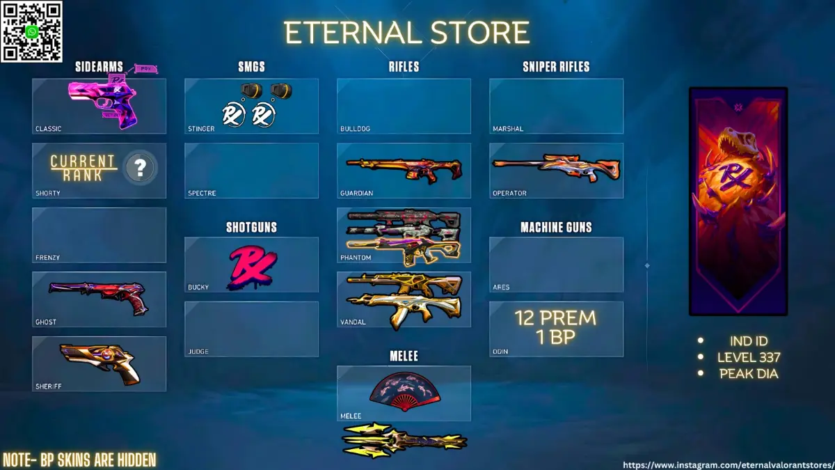 12 Prem 1 BPs (Forsaken X RGX Vandal X Champs 24 X Recon X Mystbloom)