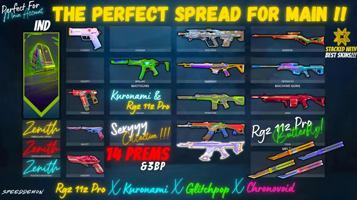 14 PREMS|KURONAMI|RGX FIREFLY|3 BATTLEPASS|& MORE!