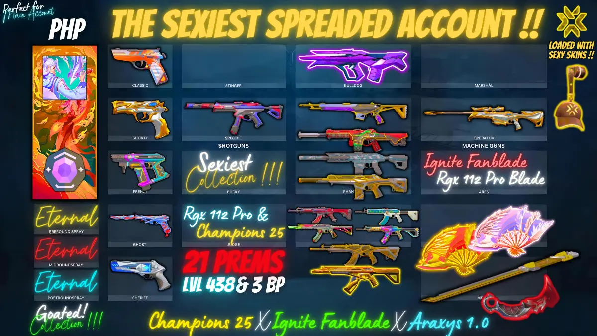 21 Prems 3 BPs (Champs 25 X Ignite Fan X Recon X Reaver Karambit)