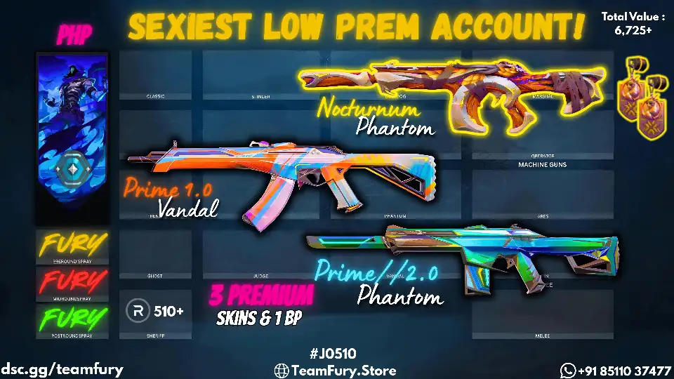 3 Premium Skins With Nocturnum and Prime couple