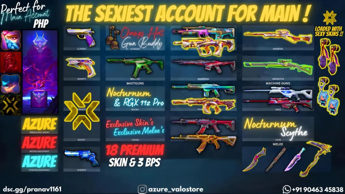 ⭐ 18 PREMIUM SKINS + 3 BPS ⭐