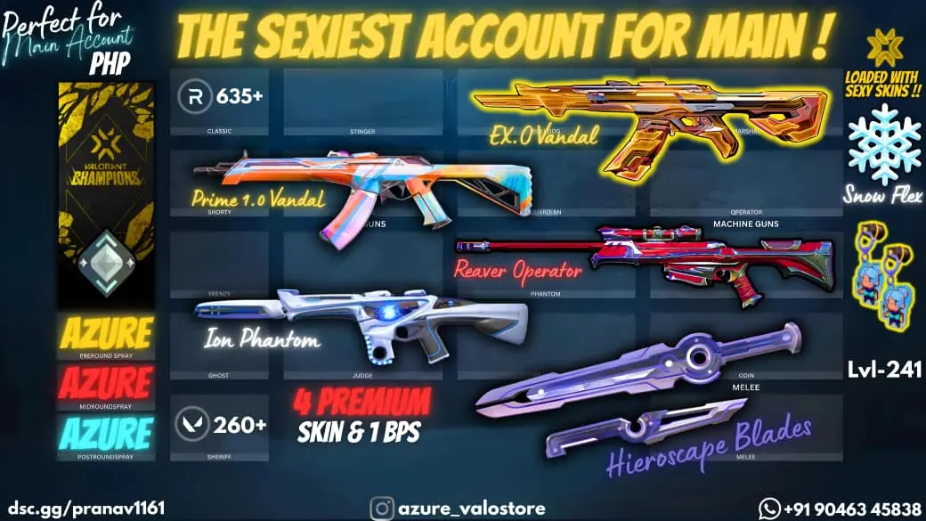 ⭐ **4 PREMIUM SKINS + 1 BPS** ⭐