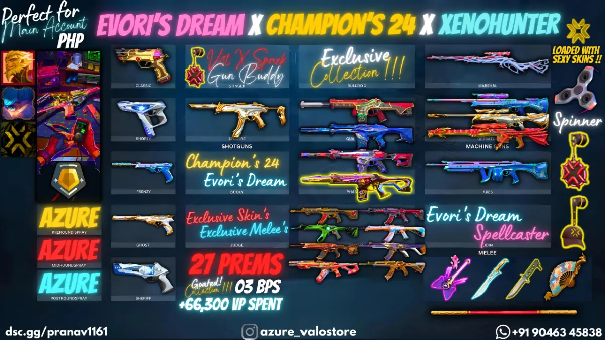 ⭐ **27 PREMIUM SKINS + 3 BPS** ⭐
