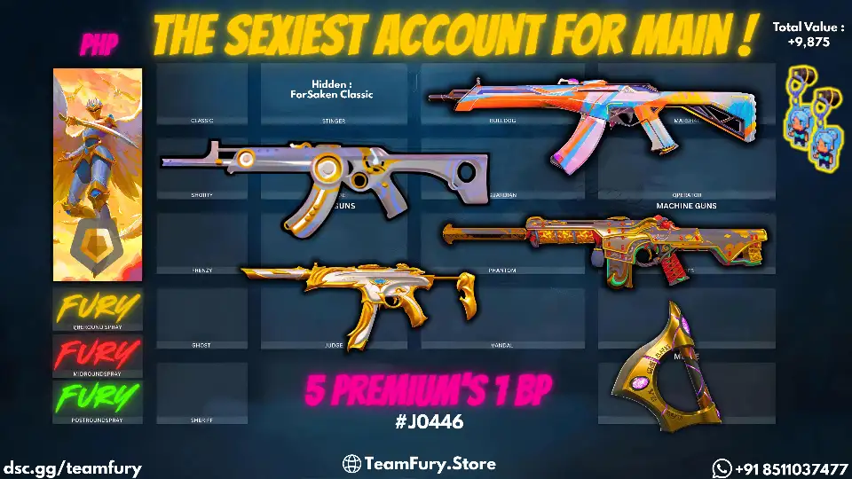 5 Premium Skins With Prime , Oni , Origin , Etc