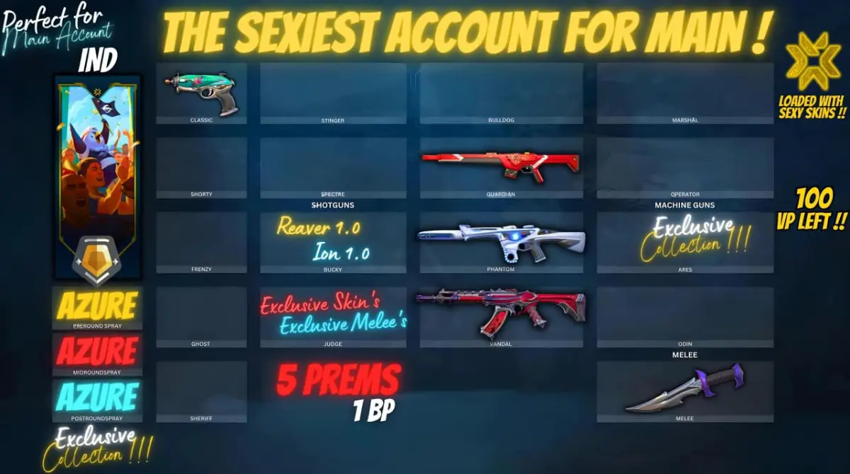⭐ **5 PREMIUM SKINS + 1 BPS** ⭐