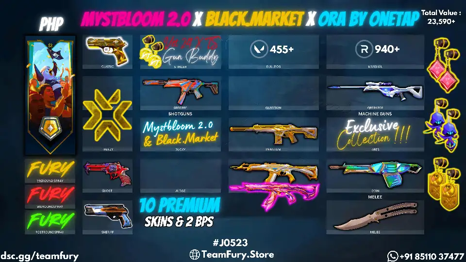 10 Premium Skins With Mystbloom x ButterFly Knife