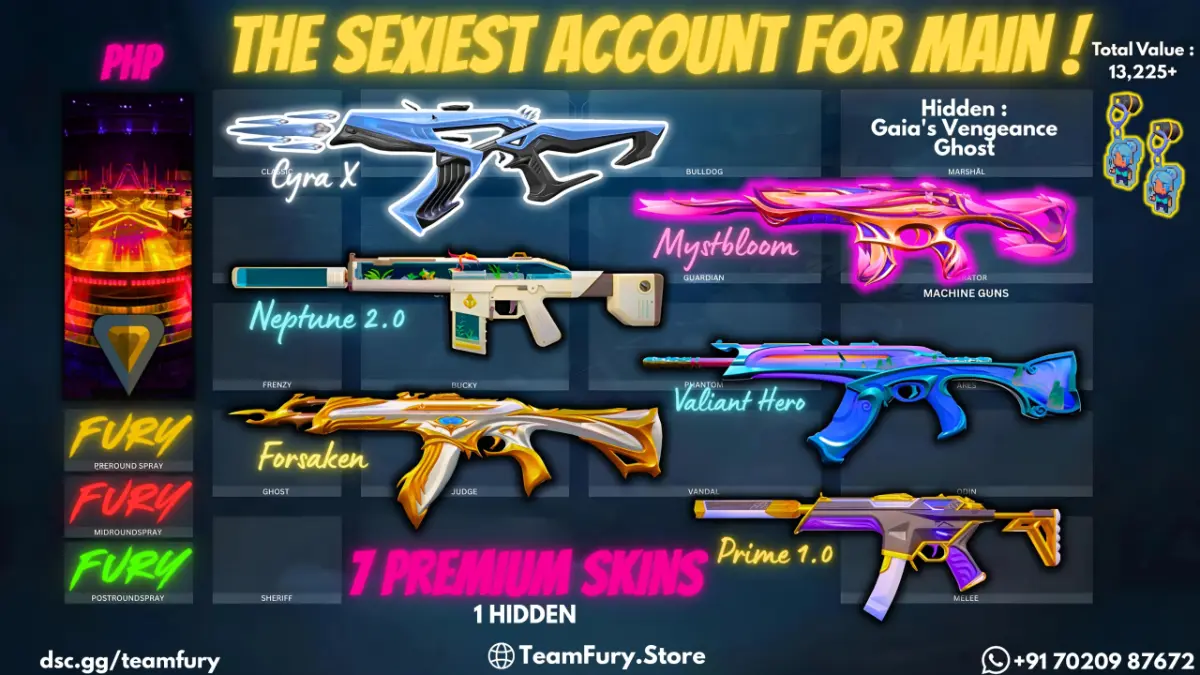 7 PREMIUM SKINS WITH CYRAX & MYSTBLOOM