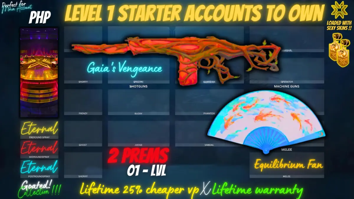 Gaia Phantom X Equilibrium Knife (Starter Account X Lifetime cheaper VP X Lifetime warranty)