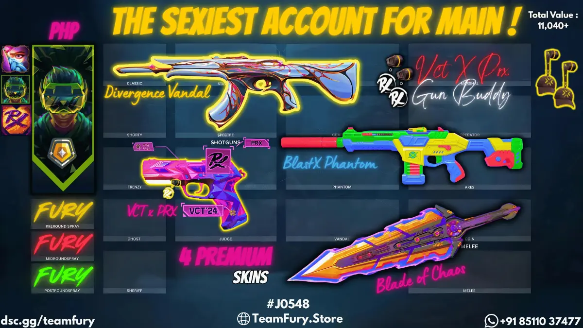 4 Premium Skins With VCT PRX 2024 Classic