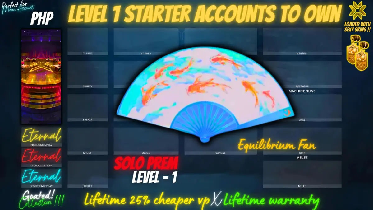 Equilibrium Fan (Starter Account X Lifetime cheaper VP X Lifetime warranty)
