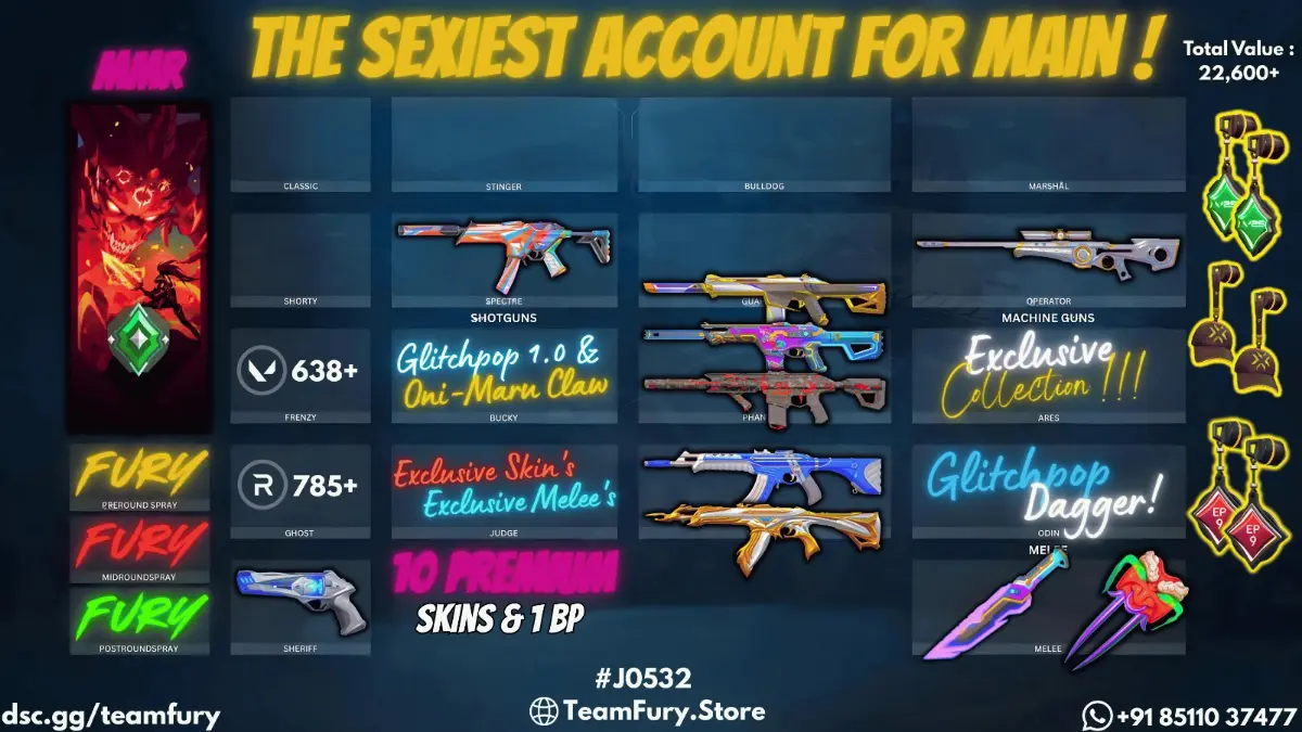 ASCENDENT Account With 9 Premium Skins