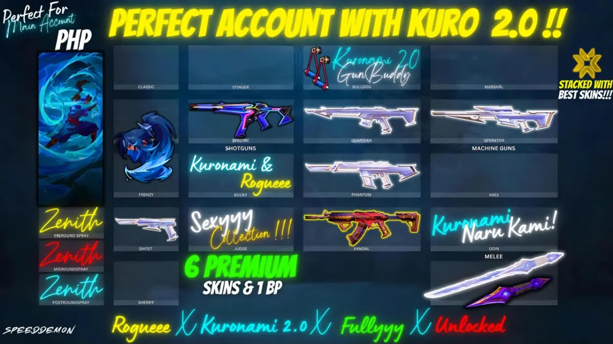 KURONAMI 2.0 BUNDLE X ROGUE VANDAL + 1 BATTLEPASS
