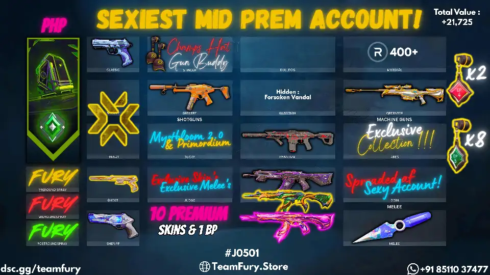 ASCENDENT RANK 10 Premium With Well Spreaded Skins