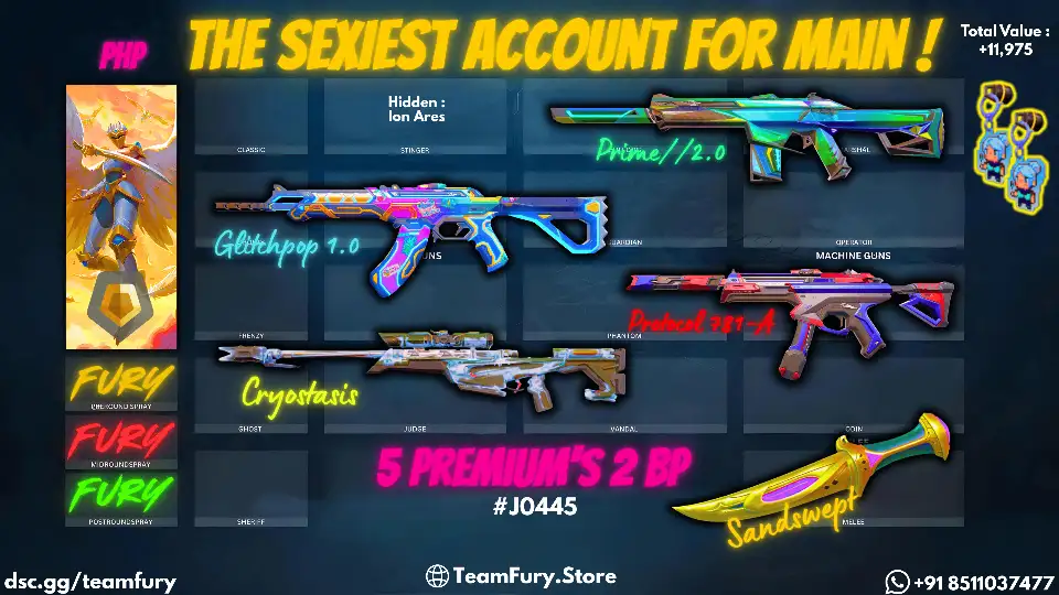 5 Premium Skins With Glitchpop , Prime , Protocal