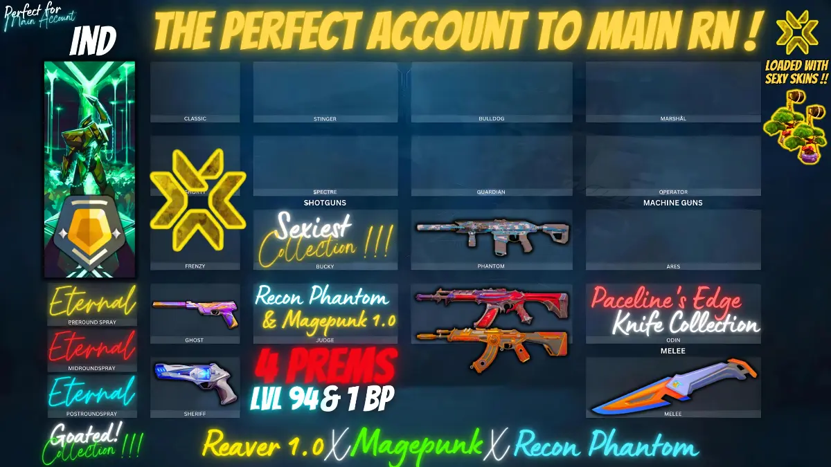4 Prem 1 BPs (Magepunk X Reaver X Recon X Ion)