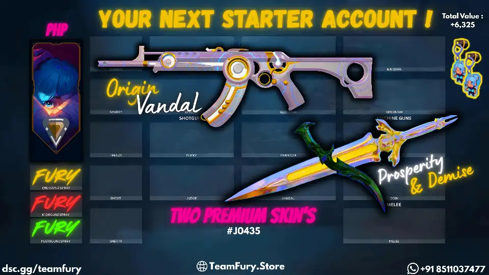 Prosperity Melee And Origin Vandal