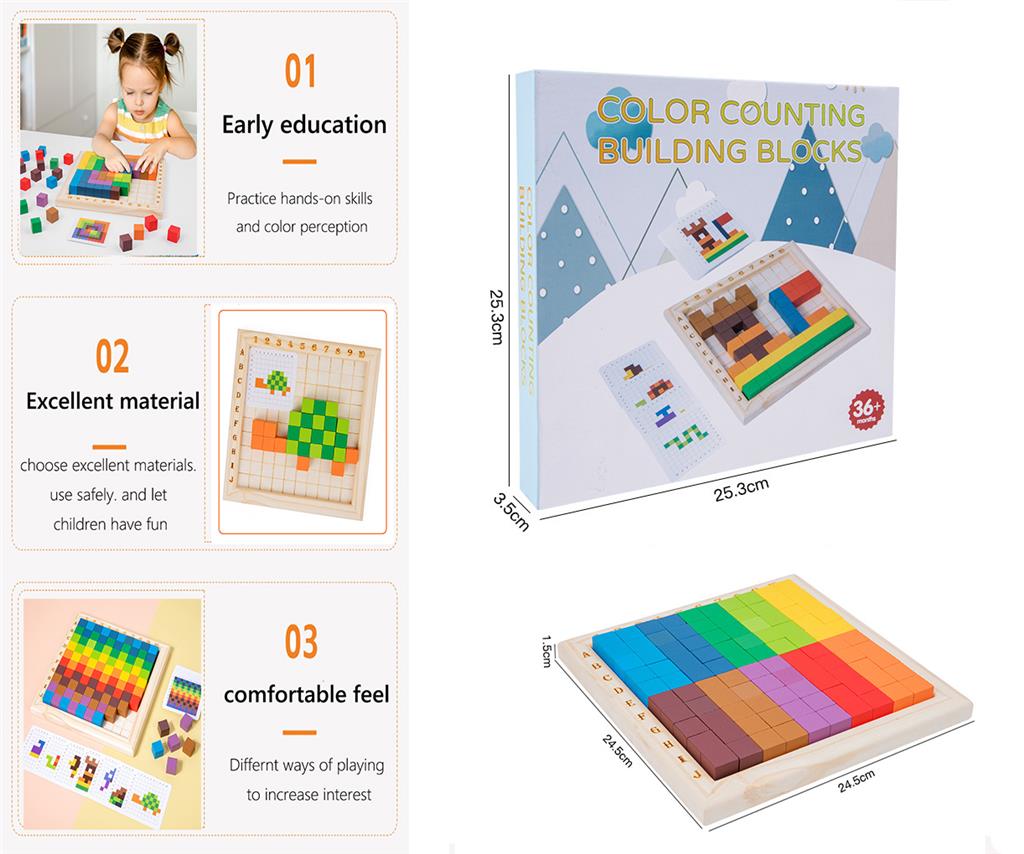 Color Counting Building Blocks