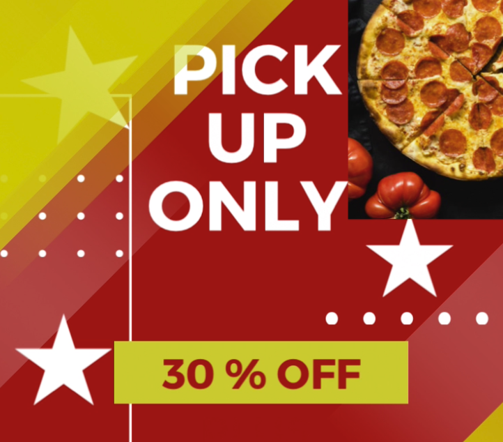 30% OFF REGULAR PRICED PIZZA image