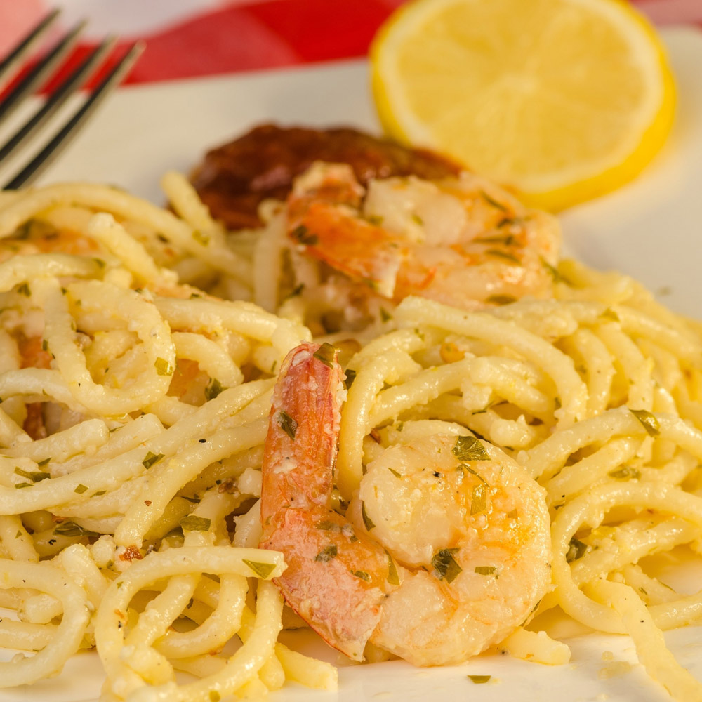 Lemon Shrimp Pasta Combo image