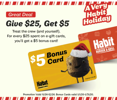 Give $25, Get $5 image